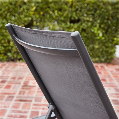 Hanover Aluminum Sling Chaise Lounge NAPLESCHS-GRY