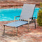 Hanover Alum Chaise Lounges and Tile Top Fire Pit NAPCHS3PCFP-GRY
