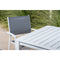 Hanover Aluminum Sling Chairs, Aluminum Slat Table DELDNS7PC-WW