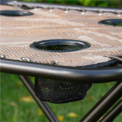 Hanover Camo Folding Chairs and Camo Folding Side Table ELKHORN3PC