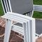 Hanover Aluminum Sling Chairs, Aluminum Extension Table DELDN11PC-WW
