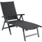 Hanover Folding Chaise Lounges and Glass Top Fire Pit REGCHS3PCGFP-GRY