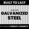 Hanover Galvanized Steel Potting Bench Trolley 3HANTROLLEY-WHT