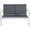 Hanover sling loveseat, sling side chairs, coffee table NAPLES4PC-WG