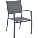 Hanover Aluminum Sling Chairs, Aluminum Extension Table DAWDN11PC-GRY