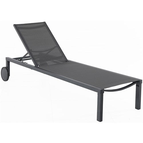 Hanover Aluminum Sling Armless Chaise Lounge WINDCHS-G-GRY