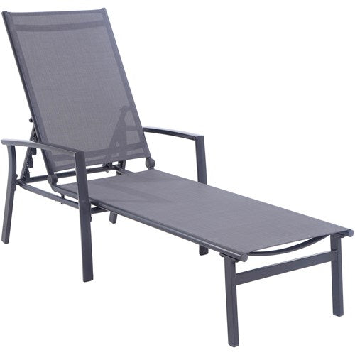 Hanover Aluminum Sling Chaise Lounge NAPLESCHS-GRY