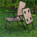 Hanover Camo Folding Chairs and Camo Folding Side Table ELKHORN3PC