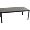 Hanover Aluminum High Back Padded Chairs, Faux Wood Dining Table TUCSDN7PCHB-GRY