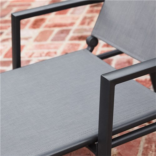 Hanover Alum Chaise Lounges and Tile Top Fire Pit NAPCHS3PCFP-GRY