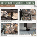Hanover Side Chairs, Loveseat, and Slat Coffee Table CDRNCH4PC-CMO