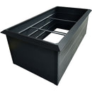 Hanover Galvanized Steel Raised Rectangle Garden Bed with Border HANRECGB-2GRY