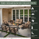 Hanover Chrs, Loveseat, Coffee Table, Recliners, Fire Pit CDRNCH7PCFP-CMO