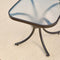 Hanover steel swivel rockers, glass side table PALMBAY3PC-TAN