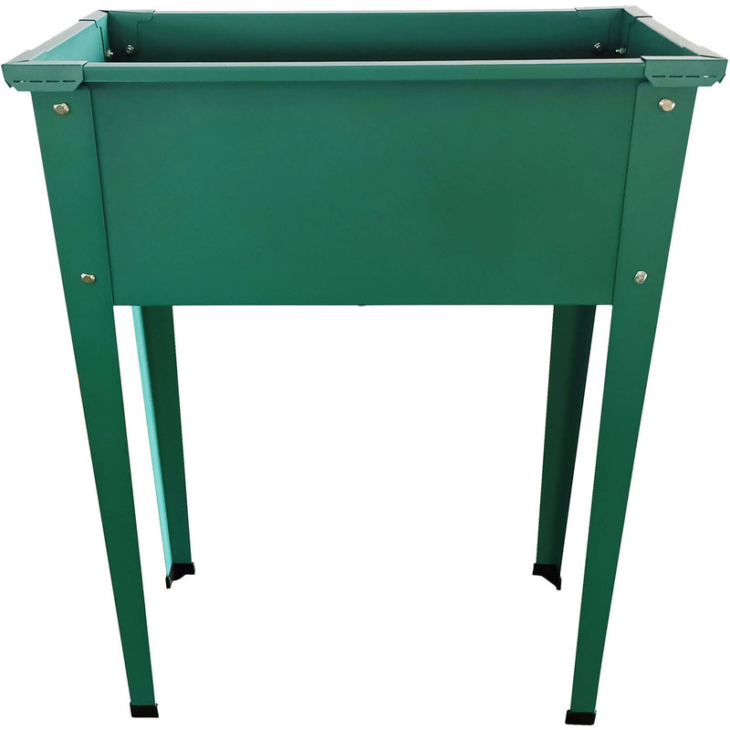 Hanover Galvanized Steel Raised Planter Bed with Legs HANRSGB-1GRN