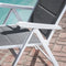 Hanover Folding Chaise Lounges and Tile Top Fire Pit REGCHS3PCFP-WG