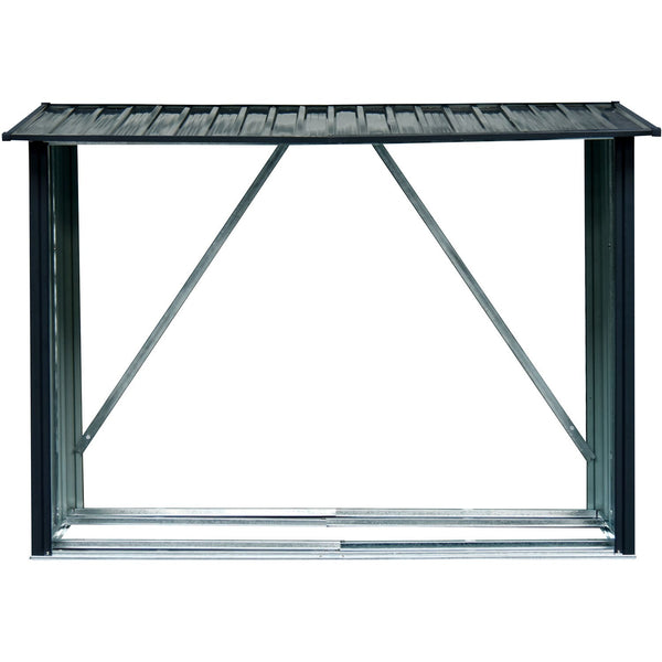 Hanover Galvanized Steel Wood Storage HANWDSHDLG-GRY