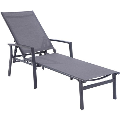 Hanover Aluminum Sling Chaise Lounge NAPLESCHS-GRY