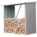 Hanover Galvanized Steel Wood Storage HANWDSHD-BGE