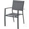 Hanover Aluminum Sling Chairs, Aluminum Extension Table DELDN9PC-WG