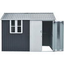 Hanover Galvanized Steel Nordic Storage Shed with Base HANNORDICSHD-GW