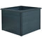 Hanover Galvanized Steel Raised Square Garden Bed with Border HANSQGB-1GRY