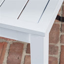 Hanover Aluminum Sling Chairs, Aluminum Slat Table DELDNS7PC-WG