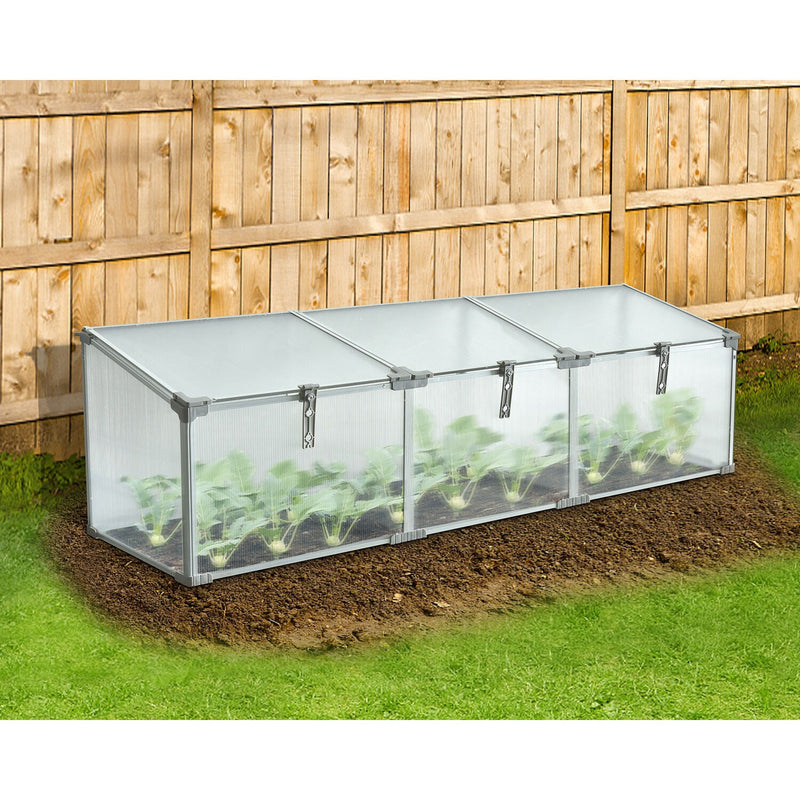 Hanover Single Mini Cold Frame Greenhouse with Vents, HANGHMN-4NAT