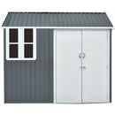 Hanover Galvanized Steel Nordic Storage Shed with Base HANNORDICSHD-GW