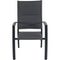 Hanover Aluminum Sling Folding Chairs, Aluminum Extension Table NAPDN11PCFD-GRY