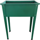 Hanover Galvanized Steel Raised Planter Bed with Legs HANRSGB-1GRN