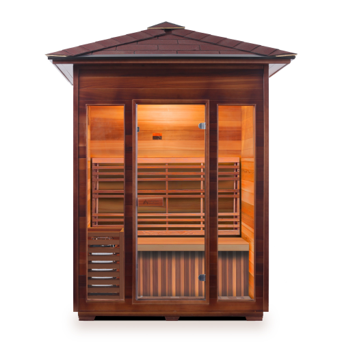 Enlighten SunRise - 3 Peak Dry Traditional Sauna (T-17377)